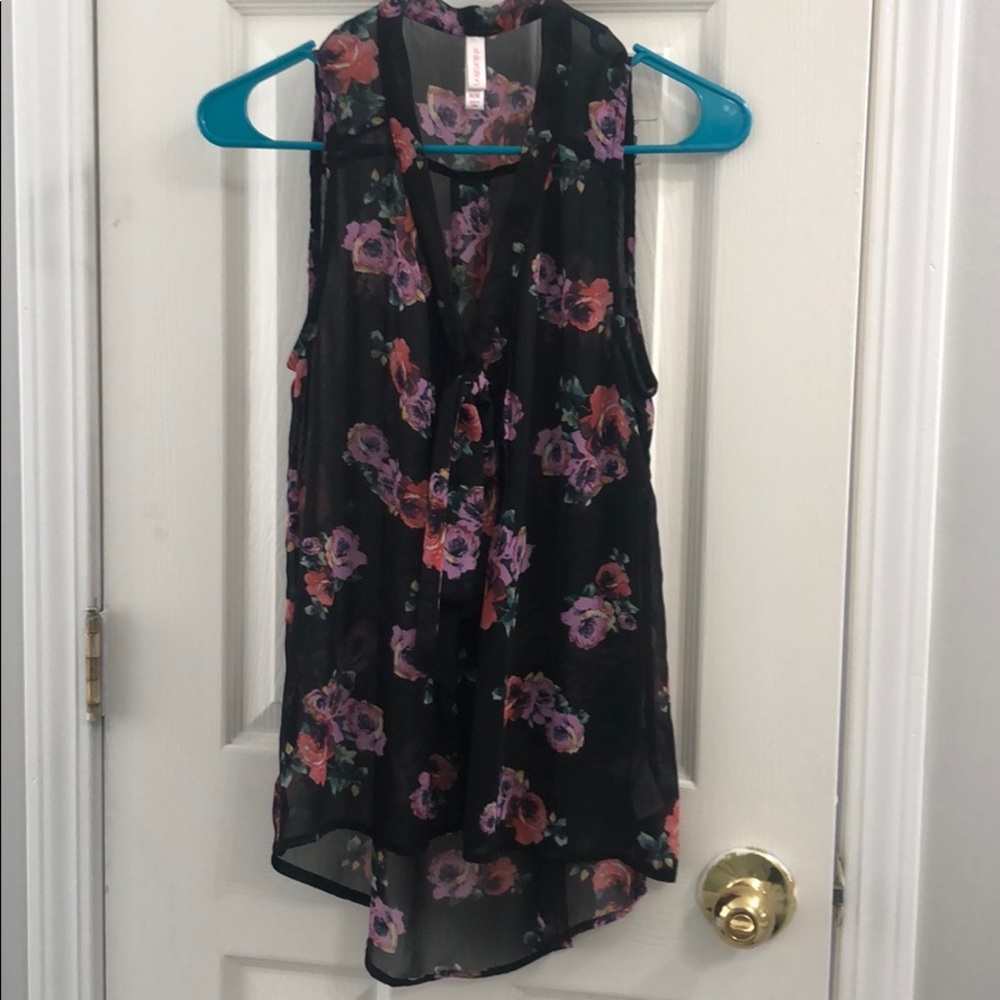 Sheer Floral Tank